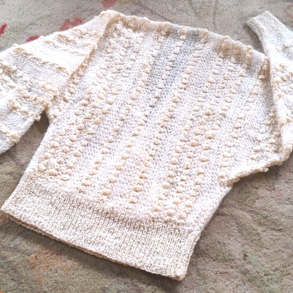 VTG Colleen Toland Gorgeous Hand Knit Wrap Sweater - Picture 5 of 10